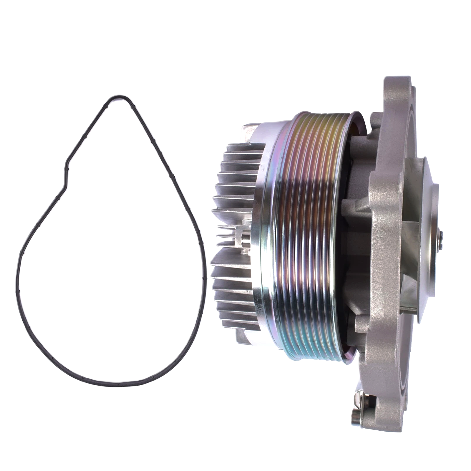 Water Pump Assembly DD13/DD15 Variable Speed With 8 Groove Serpentine Pulley Detroit Diesel - Image 3